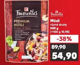 Kaufland Müsli nabídka