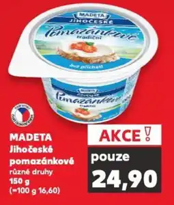 Kaufland MADETA Jihočeské pomazánkové nabídka