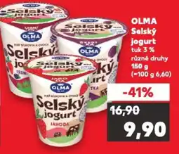 Kaufland OLMA Selský jogurt nabídka