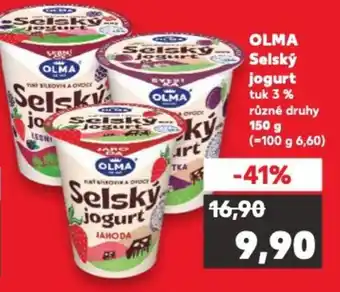 Kaufland OLMA Selský jogurt nabídka