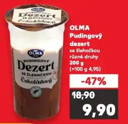 Kaufland OLMA Pudingový dezert nabídka