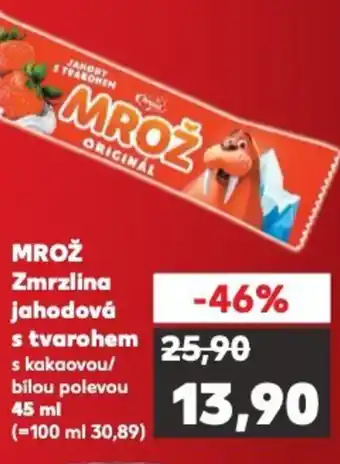 Kaufland MROŽ Zmrzlina jahodová s tvarohem nabídka