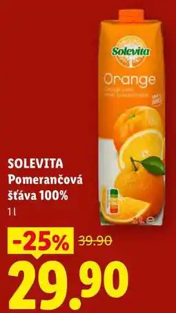 Lidl SOLEVITA Pomerančová šťáva 100% 11 nabídka