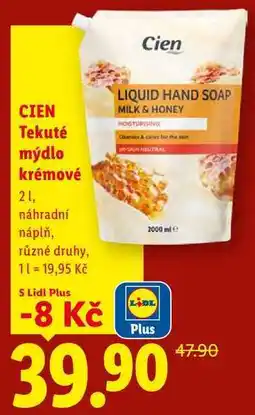 Lidl CIEN Tekuté mýdlo krémové, 21 nabídka