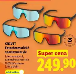 Lidl CRIVIT Fotochromatické sportovní brýle nabídka
