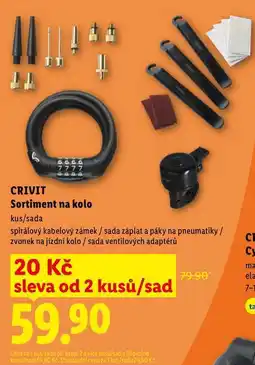 Lidl CRIVIT Sortiment na kolo kus/sada nabídka