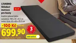 Lidl LIVARNO Skládací 2v1 matrace pro hosty nabídka