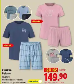 Lidl ESMARA Pyžamo nabídka