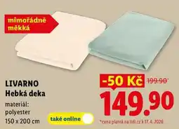 Lidl LIVARNO Hebká deka nabídka
