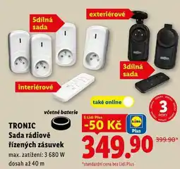 Lidl TRONIC Sada rádiově řízených zásuvek nabídka