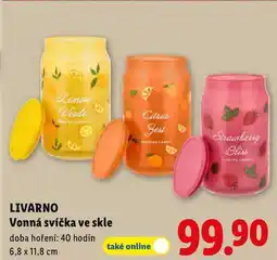 Lidl LIVARNO Vonná svíčka ve skle nabídka