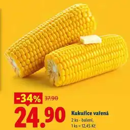 Lidl Kukuřice vařená 2 ks nabídka