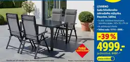 Lidl LIVARNO Sada hliníkového zahradního nábytku Houston, 5dílná nabídka