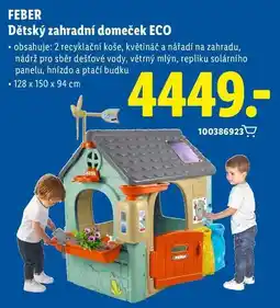 Lidl FEBR Dětský zahradní domeček ECO nabídka