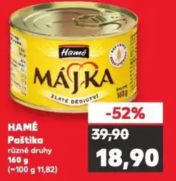 Kaufland HAMÉ Paštika nabídka