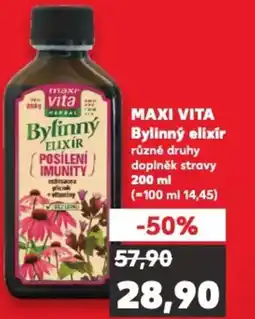 Kaufland MAXI VITA Bylinný elixir nabídka
