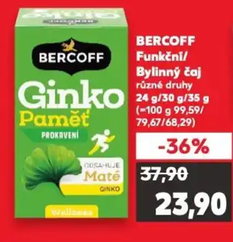 Kaufland BERCOFF Funkčni/ Bylinný čaj nabídka