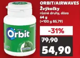 Kaufland ORBIT/AIRWAVES Žvýkačky nabídka