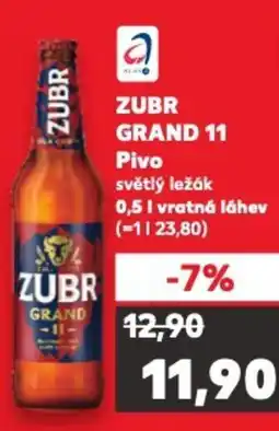 Kaufland ZUBR GRAND 11 Pivo nabídka