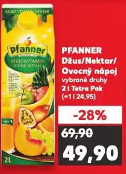 Kaufland PFANNER Džus/Nektar/ Ovocný nápoj nabídka