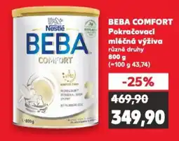 Kaufland BEBA COMFORT Pokračovaci mléčná výživa nabídka