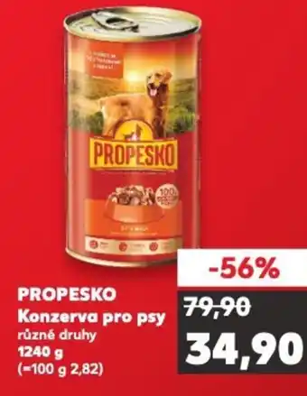 Kaufland PROPESKO Konzerva pro psy nabídka