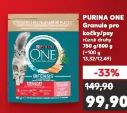 Kaufland PURINA ONE Granule pro kočky/psy nabídka