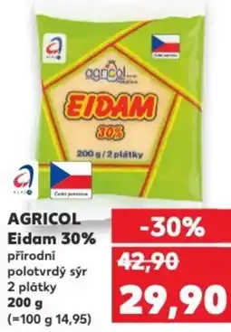 Kaufland AGRICOL Eidam 30% nabídka