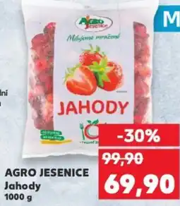Kaufland AGRO JESENICE Jahody nabídka