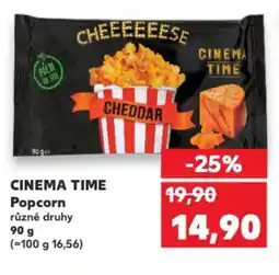 Kaufland CINEMA TIME Popcorn nabídka