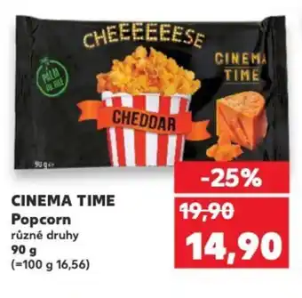 Kaufland CINEMA TIME Popcorn nabídka