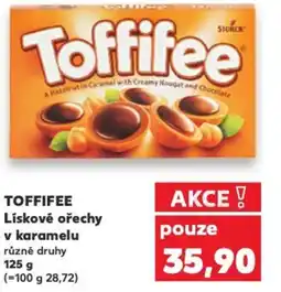 Kaufland TOFFIFEE Lískové ořechy v karamelu nabídka