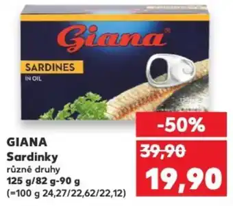 Kaufland GIANA Sardinky nabídka
