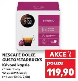Kaufland NESCAFÉ DOLCE GUSTO/STARBUCKS Kávové kapsle nabídka
