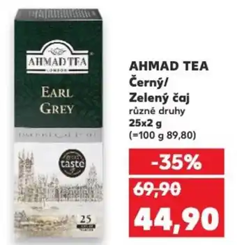 Kaufland AHMAD TEA Černý/ Zelený čaj nabídka