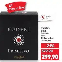 Kaufland PODERJ Vino Primitivo nabídka