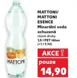 Kaufland MATTONI/ MATTONI ESENCE Minerální voda ochucená nabídka