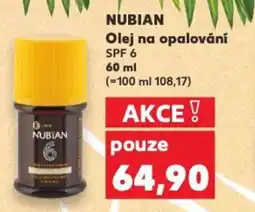 Kaufland NUBIAN Olej na opalování nabídka