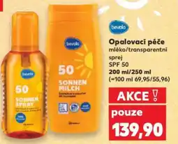 Kaufland Bevola Opalovací péče mléko/transparentní nabídka