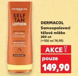 Kaufland DERMACOL Samoopalovací tělové mléko nabídka