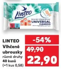 Kaufland LINTEO Vlhčené ubrousky nabídka