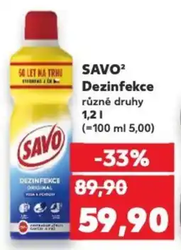 Kaufland SAVO² Dezinfekce nabídka