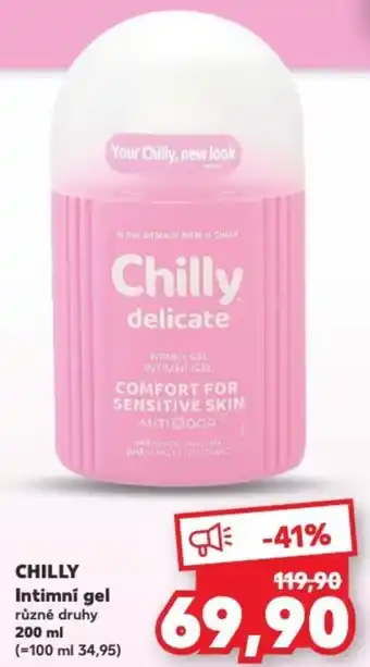 Kaufland CHILLY Intimní gel nabídka
