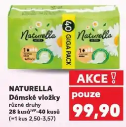 Kaufland NATURELLA Dámské vložky nabídka
