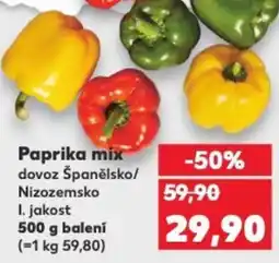Kaufland Paprika mix nabídka