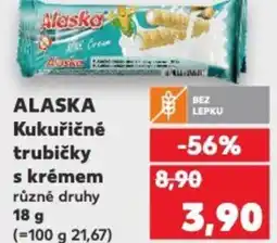 Kaufland ALASKA Kukuřičné trubičky s krémem nabídka