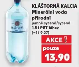 Kaufland KLÁŠTORNÁ KALCIA Minerální voda přírodní nabídka