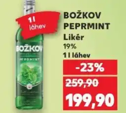 Kaufland BOŽKOV PEPRMINT Likér 19% nabídka