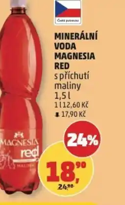 Penny Market Minerální voda magnesia red s příchutí maliny nabídka