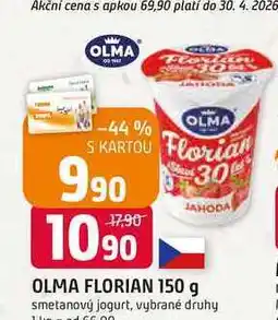 Trefa OLMA FLORIAN 150 g smetanový jogurt, vybrané druhy nabídka